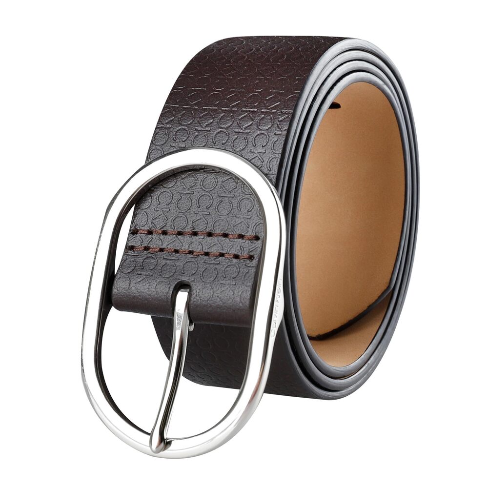 8954 Women's Ck Micro Emboss Casual Belt For Jeans, Trousers And Dresses - Picture 2 of 6